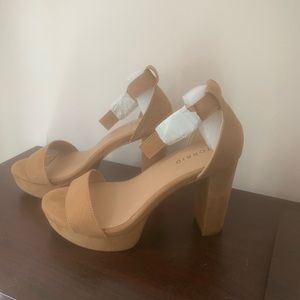 Torrid open toed platform heels